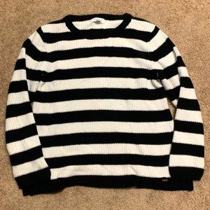 Black/White Striped Calvin Klein Sweater